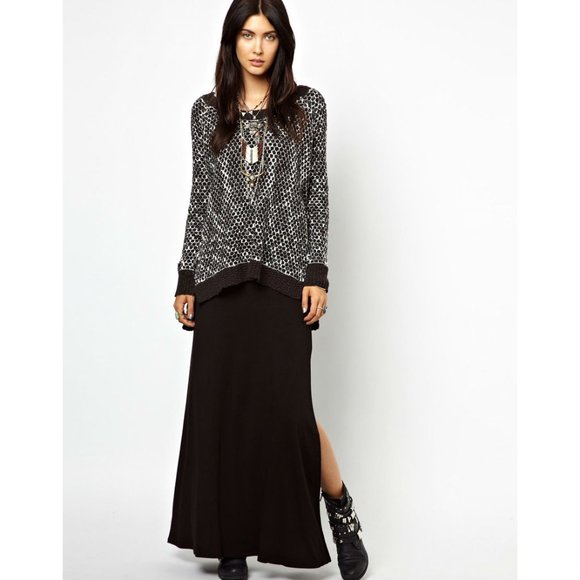 Free People Dresses & Skirts - ❌SOLD❌ [Free People] Side Slit Column Maxi Skirt